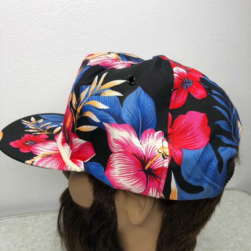Vintage Poulan Pro Power Equipment Floral SnapBack Hat - Picture 5 of 12